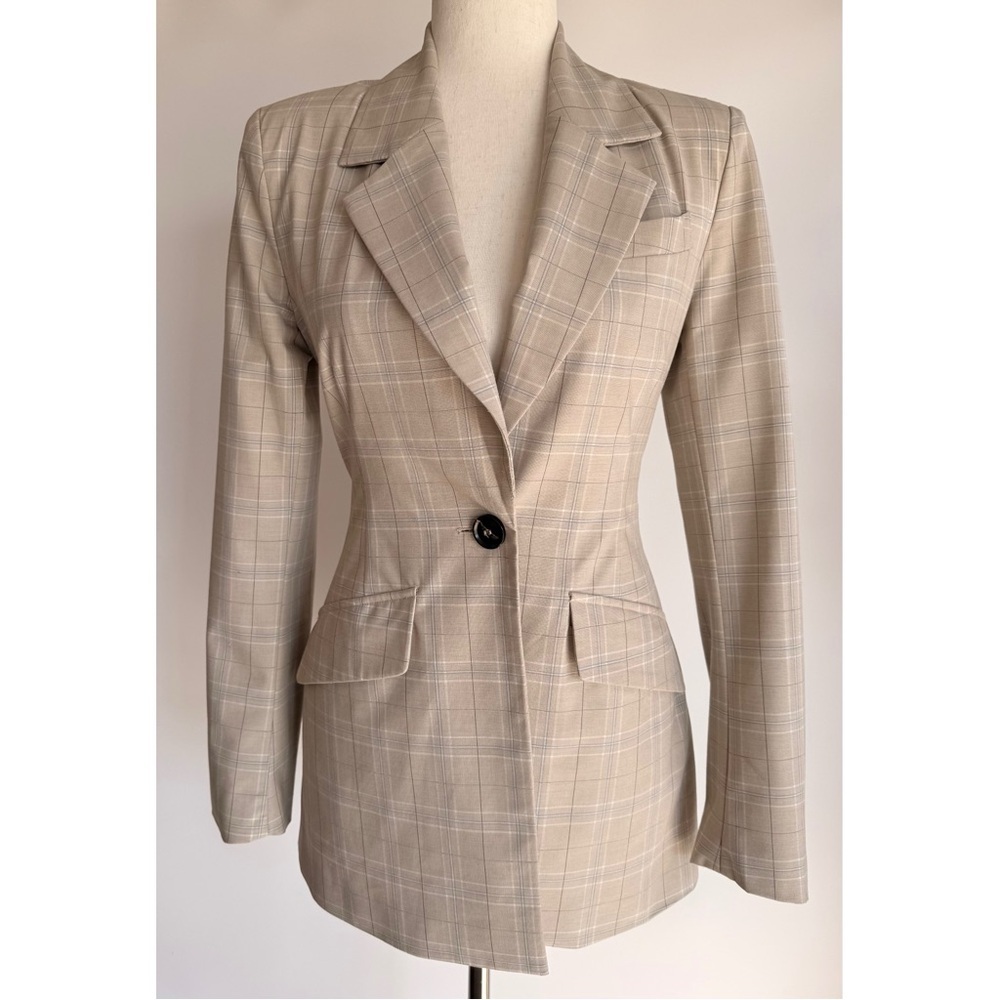 Anthropologie Avec Les Filles Plaid Blazer Size  XS